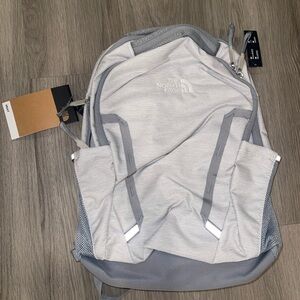 The North Face Light Gray Backpack